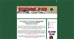 Desktop Screenshot of euchrepad.com